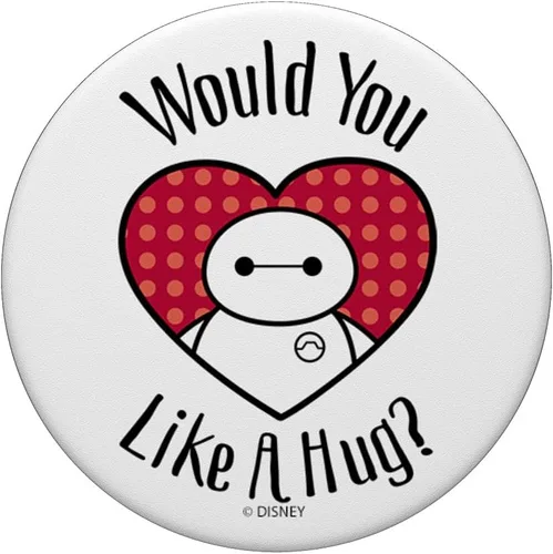 Miniatura 3 de Disney Big Hero 6 Baymax In A Heart Would You Like A Hug PopSockets PopGrip: agarre intercambiable para teléfonos y tabletas