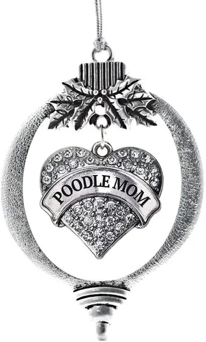 Miniatura 189 de Inspired Silver Adornos festivos de dije de corazón pave de plata con circonitas cúbicas