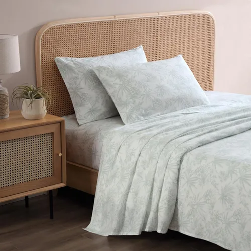 Miniatura 100 de Tommy Bahama - Juego de sábanas tamaño King, ropa de cama de percal 100% algodón con una sensación crujiente y fresca, sábanas con sábana bajera