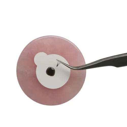 Miniatura 7 de Extensión de pestañas Jade Stone Round Injted Lash Adhesivo Palet Pegamento Palet para Mujeres Rosa (1 piezas)