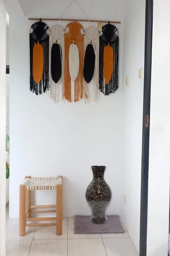 Miniatura 6 de Jarrón de mosaico de 24 pulgadas, cilindro alto hecho de terracota con piezas de mosaico de vidrio negro y gris, pieza decorativa hecha a mano