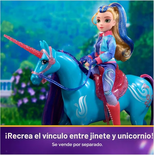 Miniatura 6 de Unicorn Academy, Power of Friendship River con silla de montar y brida translúcidas, 11 pulgadas, muñecas y juguetes de unicornio, regalos y Río