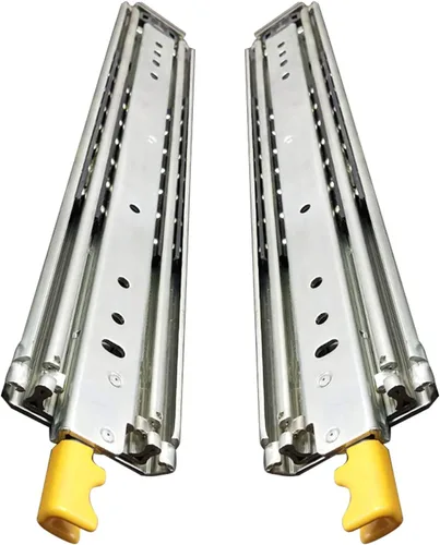 Diapositivas industriales ultra resistentes para cajones de extensión completa de 485.0 lbs, deslizadores de cajones con rodamiento de bolas y
