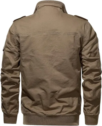 Miniatura 2 de TACVASEN - Chaquetas de algodón para hombre, estilo militar, con múltiples bolsillos
