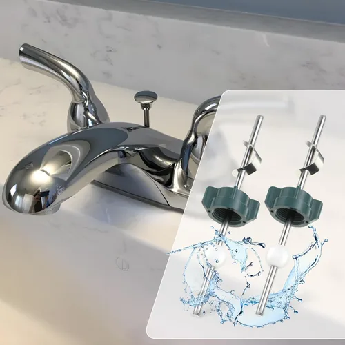Miniatura 7 de Enhon Paquete de 2 piezas centrales emergentes para lavabo, compatible con tapón desplegable Price Pfister y otras marcas populares, compatible