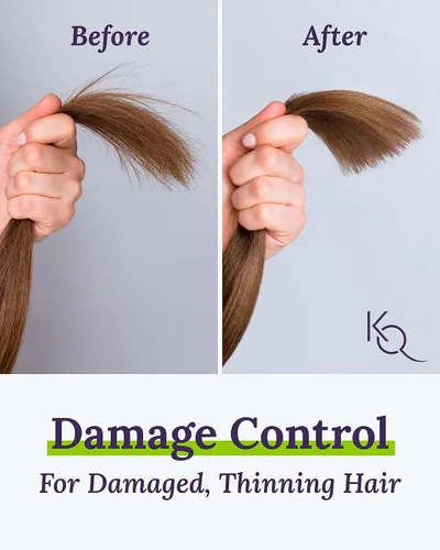 Miniatura 2 de Keranique Champú y acondicionador antiroturas para cabello dañado y adelgazante - Reparación intensa, fortalecimiento con queratina, biotina
