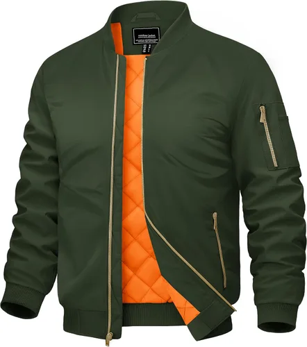 CRYSULLY Chaqueta para hombre Otoño Invierno Espesar Cortavientos Chaquetas Bomber Abrigos Acolchados
