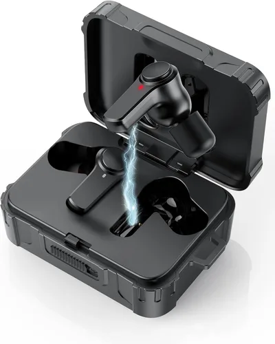 Qozybuds Auriculares Bluetooth 5.4 para el lugar de trabajo, protección auditiva SNR de 29 dB, 70 horas de reproducción, protección para los oídos