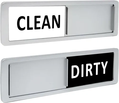 Miniatura 8 de Imán para lavavajillas con texto en inglés "Clean Dirty", accesorios para lavavajillas antiarañazos, imán suave súper fuerte con adhesivos