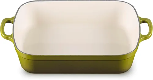 Miniatura 20 de Le Creuset Fuente para horno rectangular de hierro fundido esmaltado, 5.25 cuartos de galón (11.7 pulgadas x 16.8 pulgadas), color blanco