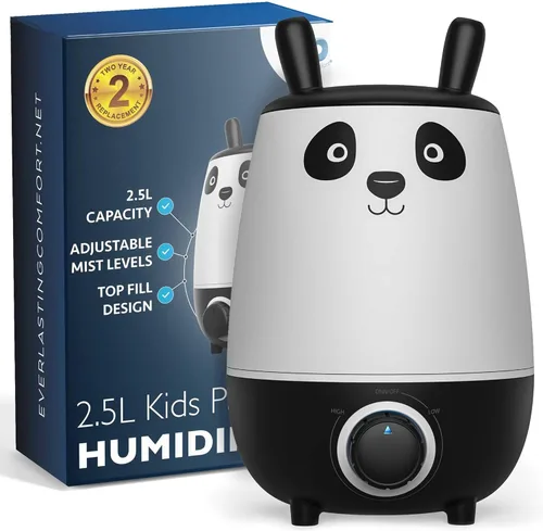 Everlasting Comfort Humidificadores para Niños de 2.5L para Dormitorio - Fácil de Limpiar, Tiempo de Funcionamiento de 24 Horas, Sin Filtro,