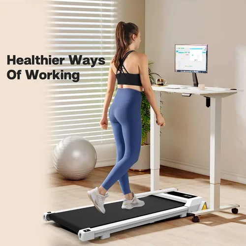 Miniatura 3 de Caminadora para debajo del escritorio, almohadilla para caminar para el hogar y la oficina, caminadora portátil de 2.5 HP, máquina de correr