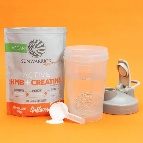 Miniatura 6 de Sunwarrior Creatina HMB Monohidrato Polvo Recuperación Muscular, 8.47 oz Suplemento para antes del entrenamiento para hombres y mujeres, suplemento
