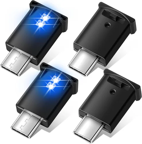 Miniatura 8 de Frienda 2 piezas de mini luz LED USB, iluminación interior LED para automóvil, 5 V, luz de ambiente USB inteligente, teclado para computadora