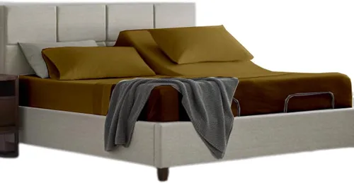 Miniatura 25 de Sábana bajera flexible de tamaño King para cama de número de sueño, 1 pieza, sábana bajera de media división tamaño King – Desglose de 34 pulgadas