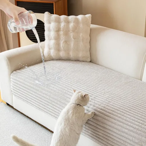 MYSKY HOME Funda de sofá en forma de L, 100% impermeable para mascotas, fundas de sofá modular en forma de L, fundas de sofá antideslizantes para