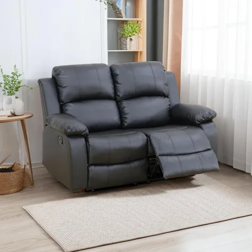 Miniatura 13 de A Ainehome Juego de sofá reclinable de lujo para sala de estar, juego de sofá reclinable de cuero y sillas de dos plazas, juegos de muebles de sala