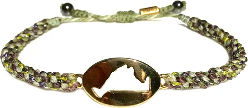 Miniatura 24 de Rumi Sumaq Pulsera de cuerda náutica para hombres, mujeres y niños - Resistente al agua, con nudo manual ajustable - Estilos de mapa de la isla