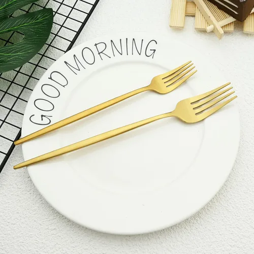 Miniatura 5 de Juego de cubiertos de acero inoxidable de 36 piezas con acabado satinado y mango plano, juego de utensilios de cocina para 6, incluye cuchara