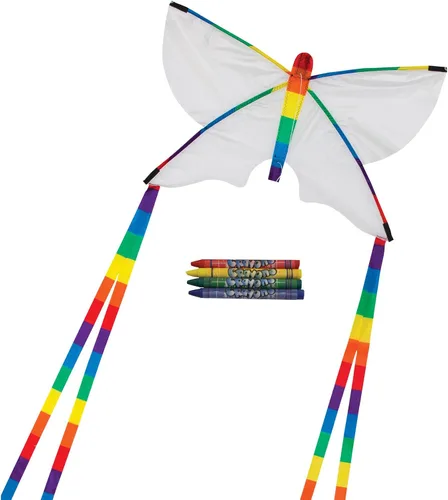 Miniatura 6 de In the Breeze Colorear Diamond - Cometa de 20 pulgadas, línea única, cometa de tela Ripstop, incluye crayones, línea de cometa y bolsa, diversión