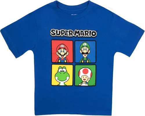 Miniatura 3 de Nintendo Super Mario - Paquete de 2 sudaderas con capucha y camiseta para niños Super Mario con capucha