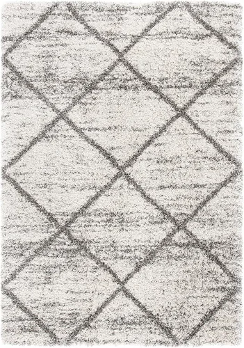Miniatura 34 de SAFAVIEH - Alfombra de la colección Hudson Shag, diseño de enrejado moderno, no desprende pelusa y fácil de cuidar, 2 pulgadas de grosor, ideal