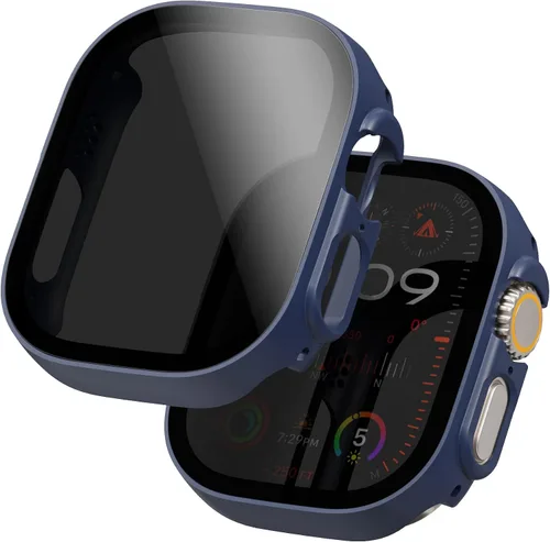 Miniatura 17 de Paquete de 2 fundas con protector de pantalla de privacidad para Apple Watch SE 3 (2025) / SE2 / SE/Series 6/5/4 de 1.575 pulgadas, funda protectora
