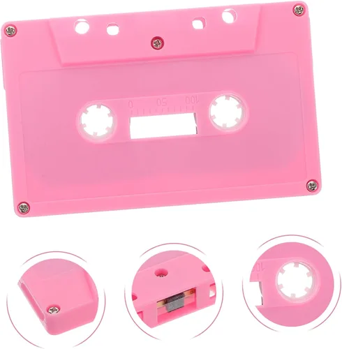 Miniatura 8 de Colorido Retro Cassette Tape Holder Decoraciones 2pcs Cintas de música en blanco para proyectos de bricolaje