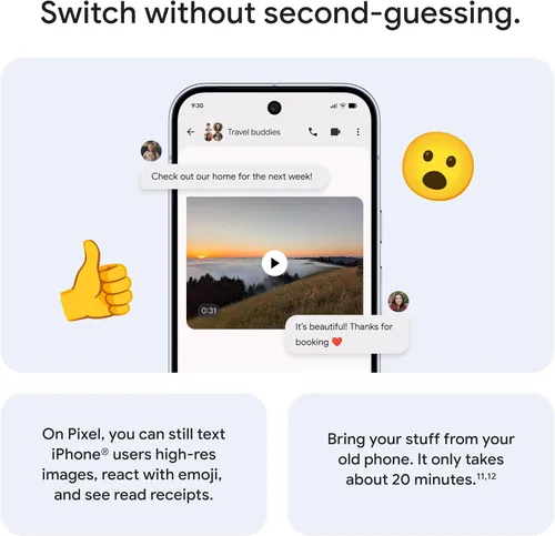 Miniatura 10 de Google Pixel 10 Pro - Smartphone Android desbloqueado - Asistente de IA Gemini, sistema de cámara trasera triple, batería de carga rápida de más