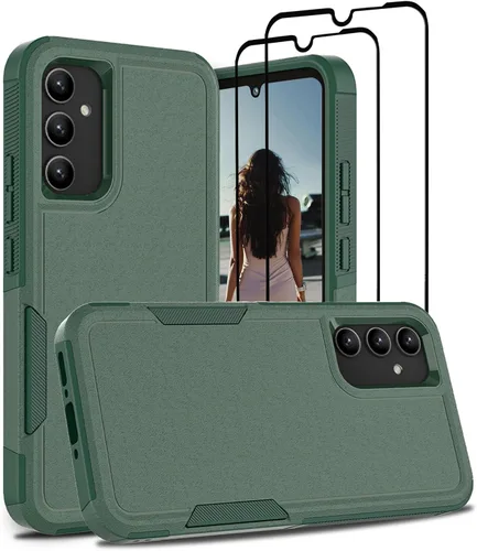 Miniatura 274 de Jeylly Compatible con Samsung Galaxy A22 5G Funda, Funda Samsung A22 5G con 2pcs protectores de pantalla de vidrio templado