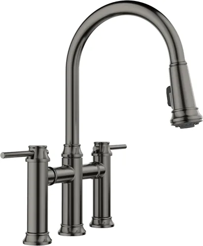 Miniatura 7 de Empressa - Grifo de puente desplegable (1.5 GPM, color negro mate)