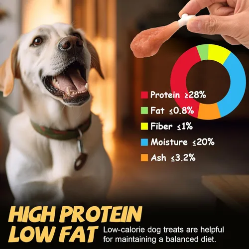 Miniatura 5 de Golosinas para perros masticables sin cuero crudo Real pollo hueso calcio bocados, dientes limpios aliento fresco golosinas de entrenamiento