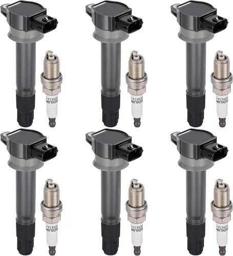 Miniatura 43 de BDFHYK Paquete de bobinas de encendido UF535 y bujías de iridio 95983 compatibles con Mercedes-Benz C230 C280 CLK350 E350 ML350 SLK280 Dodge
