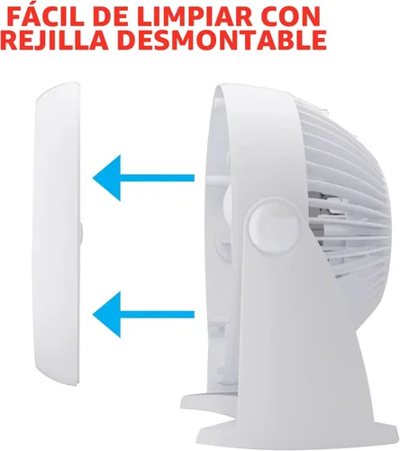 Miniatura 9 de Honeywell HT-904 TurboForce - Ventilador de circulación de aire de mesa, pequeño, blanco, ventilador personal silencioso para el hogar u oficina, 3