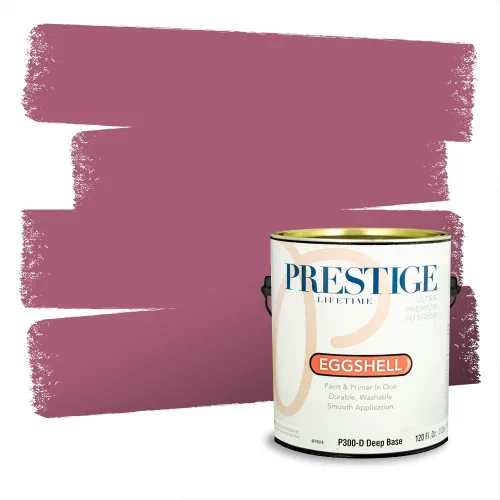Miniatura 161 de Prestige Paints Pintura exterior e imprimación en uno, 1 galón, plano, coincidencia comparable de Valspar* Amber Rose*