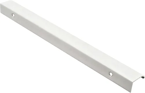 Miniatura 39 de Tiradores negros de 1.38 pulgadas para gabinete, 10 unidades, espacio entre agujeros de 0.63 pulgadas, tiradores de borde de aleación de aluminio
