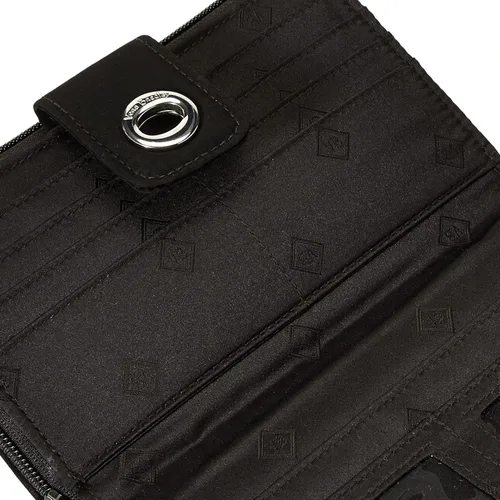Miniatura 4 de Vera Bradley Cartera de microfibra Turnlock para mujer con protección RFID