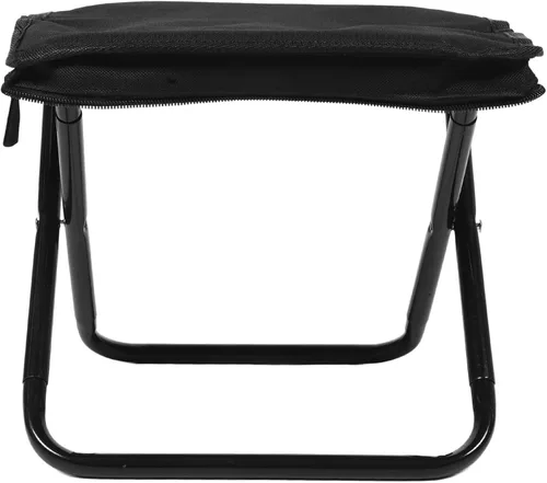 Taburete plegable portátil con elegante bolsa con cremallera, ligero y asiento al aire libre para camping, senderismo, pesca, mochilero, picnic,