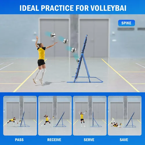 Miniatura 5 de Soccer Baseball Rebounder Net, Soccer Goal Net, Volleyball Softball Rebound Pitchback Net Quick-Switch Angle Training for Control, Passing Practice