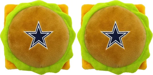 Miniatura 15 de NFL SAN Francisco 49ERS - Juguete chirriante de hamburguesa de queso para perros y gatos, juguete de peluche para perros y gatos con chirriador