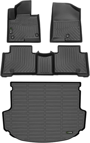 Miniatura 82 de HAFIDI® - Tapetes para auto con almacenamiento debajo del asiento, para todo clima, antideslizantes, de elastómero termoplástico, para la primera