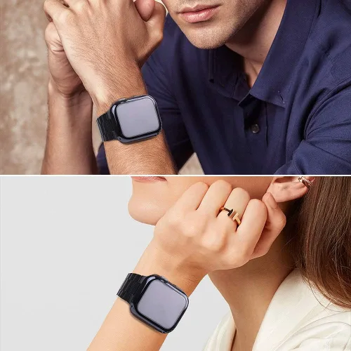 Miniatura 5 de Wolait Compatible con Apple Watch Band de 1.929 in 1.811 in 1.772 in 1.732 in 1.654 in 1.496 in 1.575 in 1.614 in, correas de acero inoxidable