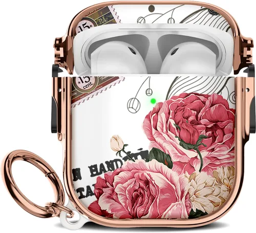 Miniatura 88 de Maxjoy para Funda Linda de AirPods 2 (2019) con Bloqueo de Seguridad, Compatible con Funda de AirPod de 2ª Generación de Mármol para Mujeres