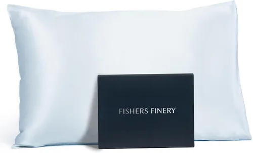 Miniatura 29 de Fishers Finery Funda de almohada de seda de morera 100% pura de 25mm (Rojo King)
