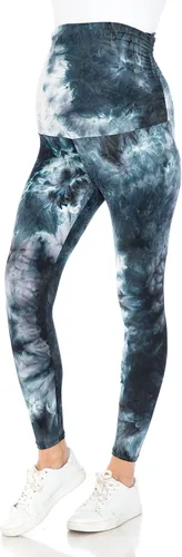 Miniatura 4 de Leggings Depot Women's Tie Dye Printed Maternity Tights Pregnancy Over The Belly Yoga Leggings