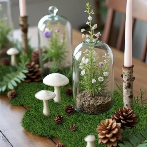 Miniatura 4 de Musgo Falso para Manualidades 39" x 39" Musgo Artificial para Decorar Plantas de Interior Césped Falso Verde Oscuro para Macetas Manualidades DIY
