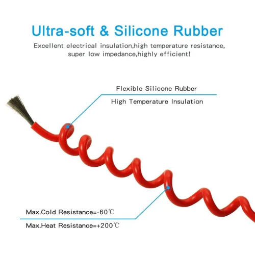Miniatura 5 de BNTECHGO Carrete de alambre de silicona calibre 10 de 25 pies, alambre de cobre estañado trenzado de 10 AWG, color azul flexible