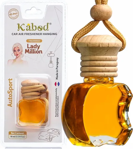 Miniatura 10 de Ambientador para coche colgante de bambú Kabod Difusor de aceites esenciales Aroma verde limpio Neutralizador de olores natural Fragancia