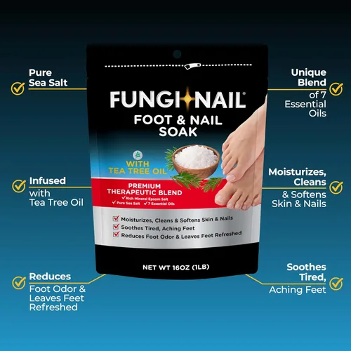 Miniatura 3 de Fungi-Nail Baño para pies y uñas con aceite de árbol de té - Hidrata, reduce el olor de los pies y calma los pies doloridos - Una mezcla terapéutica