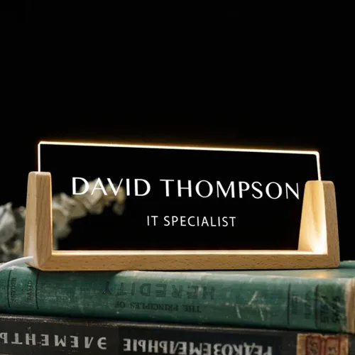 Miniatura 4 de Noni - Placa de nombre personalizada para escritorio, placa de nombre para escritorio, placa de mesa, placas de nombre para escritorios, regalos